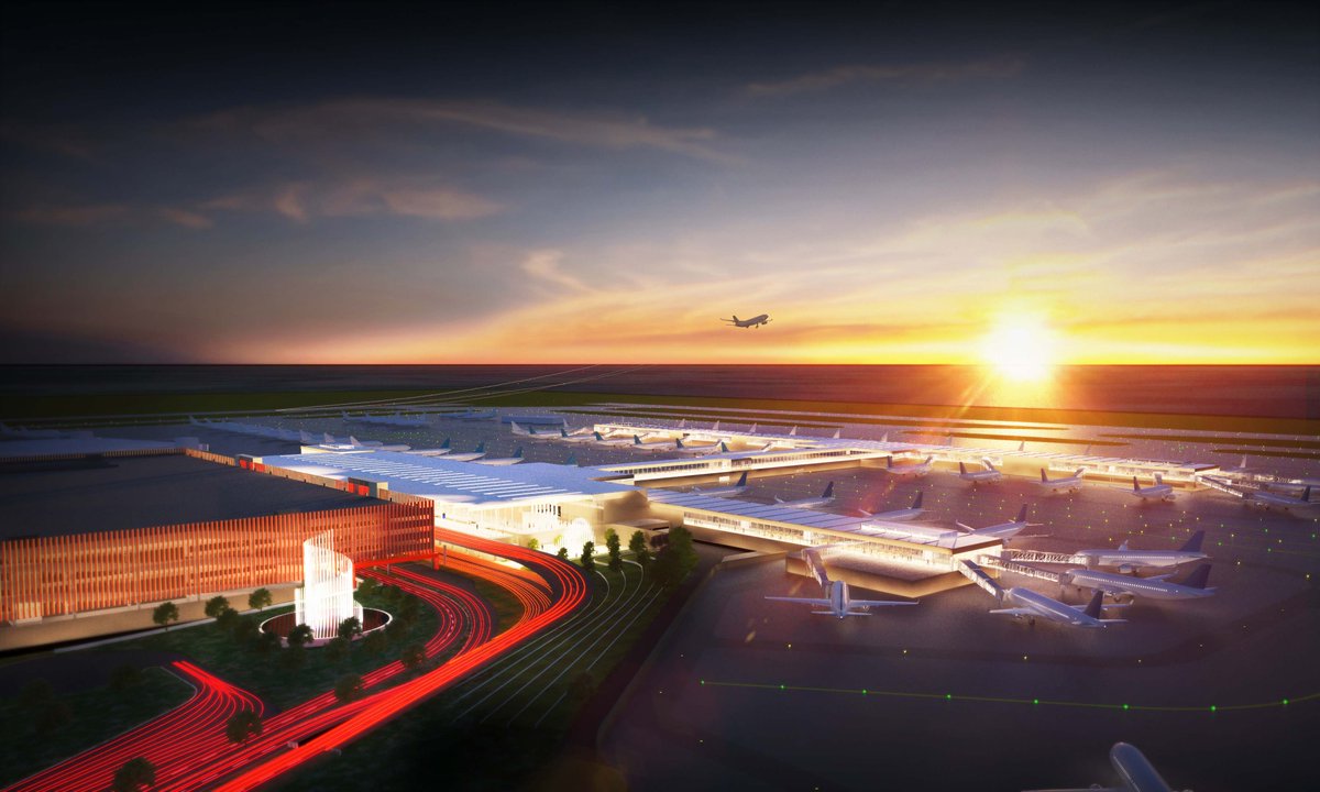 Rendering of Kansas City International Airport