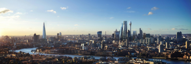 这张全景图显示了郁金香在伦敦其他地方的位置。