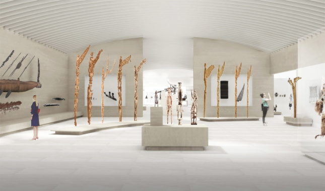 土著艺术将被放在新画廊的前面和中心，并以一种更加干净的方式进行组织。