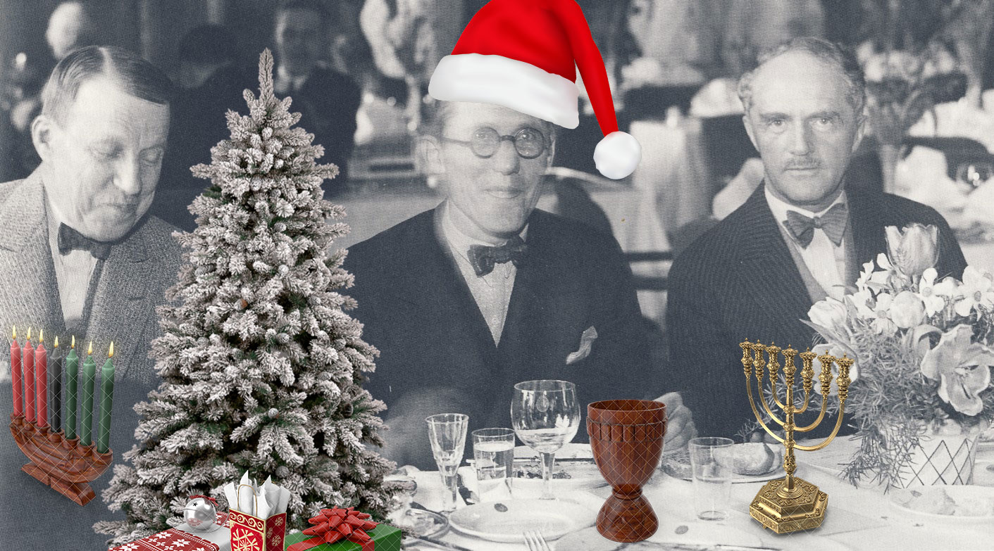 Architects at a table enjoying our holiday gift guide