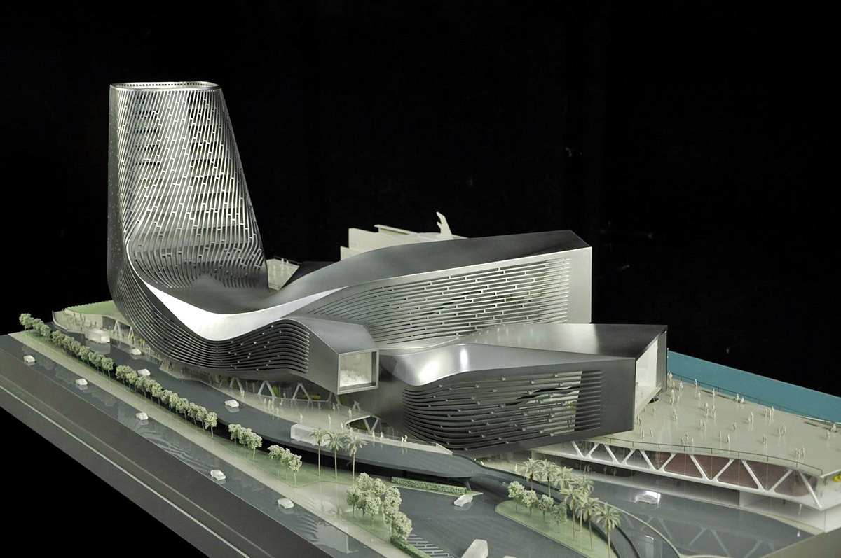莱塞+乌本设计的高雄港码头模型照片