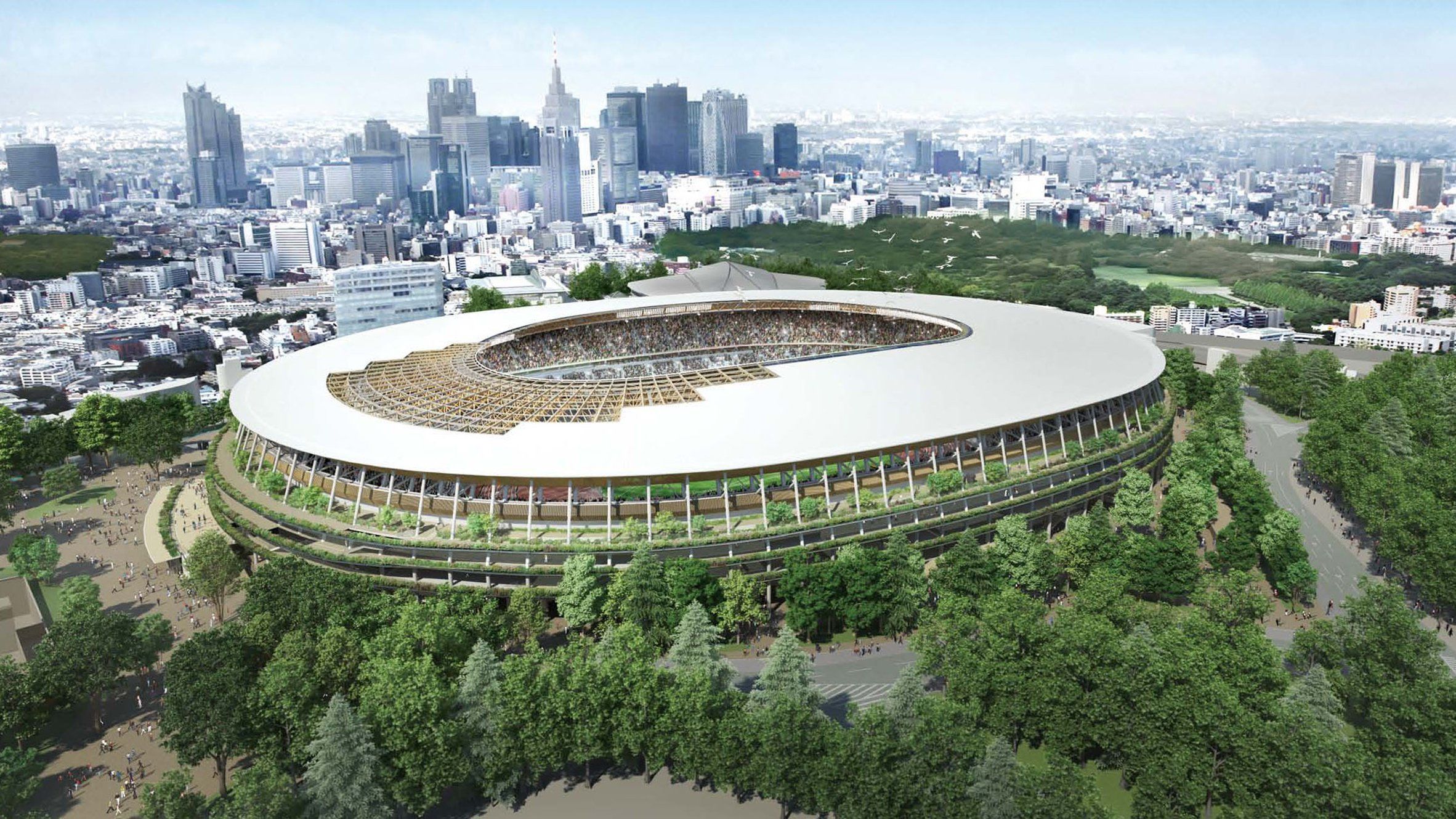 2020年日本国家体育场效果图