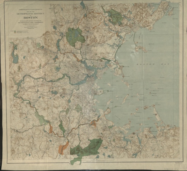 1898年波士顿地图
