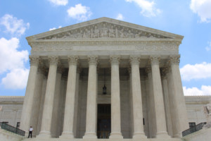 美国最高法院大楼，最近在这里裁决了一桩有关建筑法规的案件