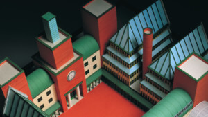 色彩斑斓的建筑模型