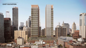 rendering of the south street seaport towers t 250 water street