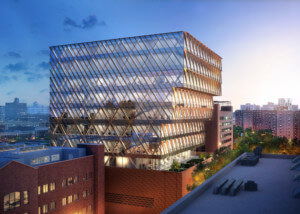 健康建筑的外部视图，该建筑获得了2021年的卓越设计奖