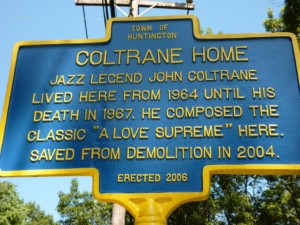 长岛john coltrane家的历史标志，梅隆基金会人文项目的受助人之一