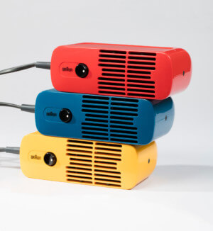 迪特·拉姆斯的彩色博朗便携式吹风机