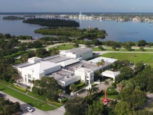 佛罗里达州博物馆校园的鸟瞰图