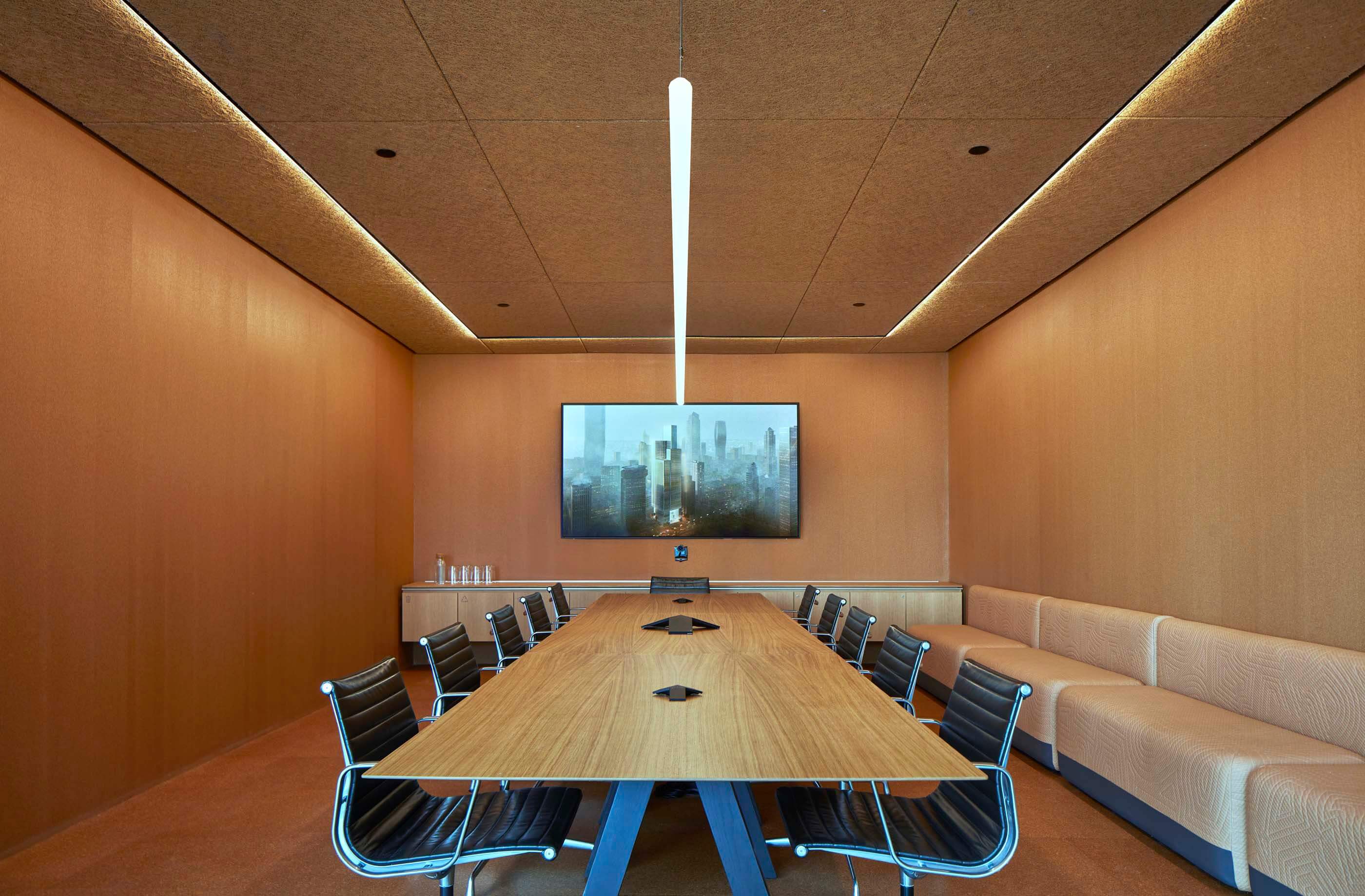 会议室用软木墙吸声