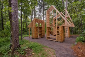 木质框架作为房屋原型
