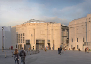 rendering of national gallery exterior
