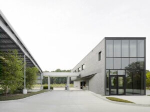 a parking facility for the airport in Houston designed by EASTON COMBS